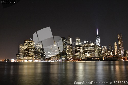 Image of NYC financial district from Brooklyn