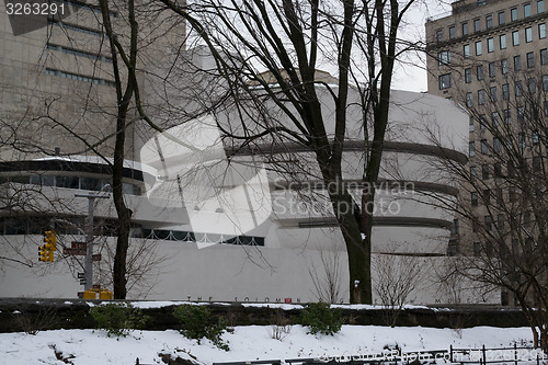 Image of Gugenheim museum from central park