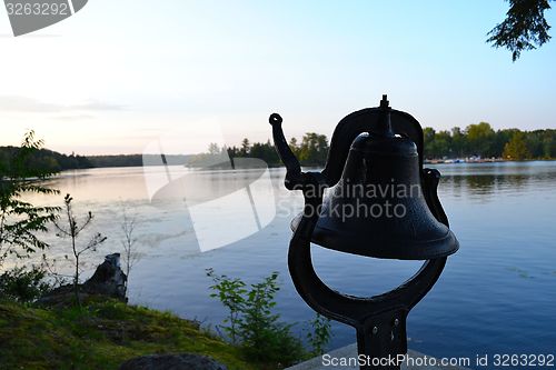 Image of Bell at sunset