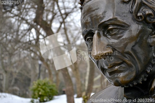 Image of Hans Christian Andersen close up