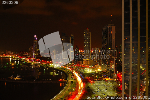 Image of Panama City at night