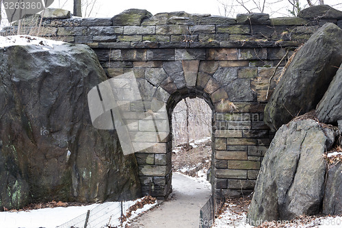 Image of Path under Ramble Stone Arch