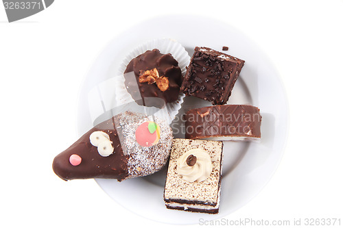 Image of sweet chocolate desserts