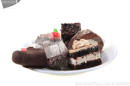 Image of sweet chocolate desserts
