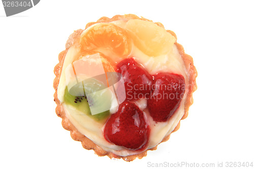 Image of fruit dessert isolated