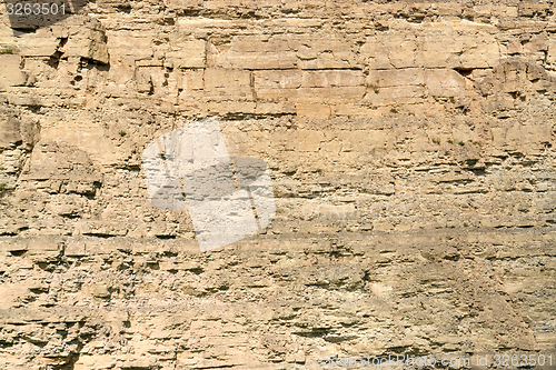 Image of layered rock face