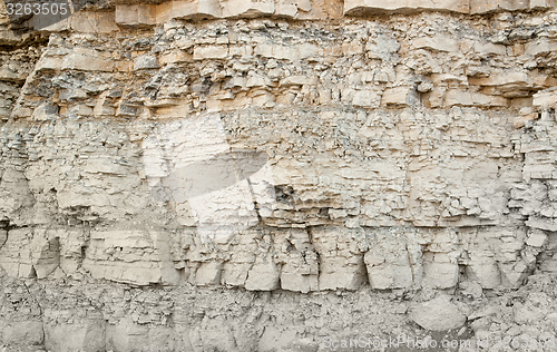 Image of layered rock face