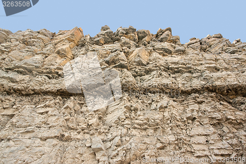 Image of layered rock face