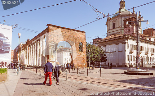 Image of Retro look Colonne di San Lorenzo Milan