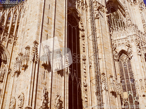 Image of Retro look Milan Cathedral