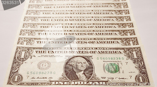 Image of Retro look Dollar notes 1 Dollar