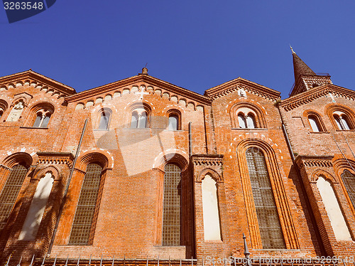 Image of Retro look Sant Eustorgio church Milan