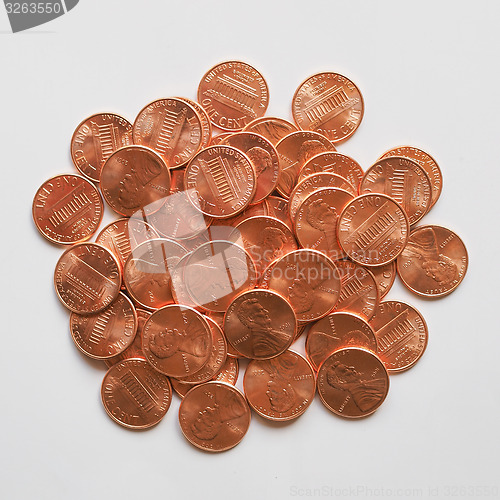 Image of Dollar coins 1 cent