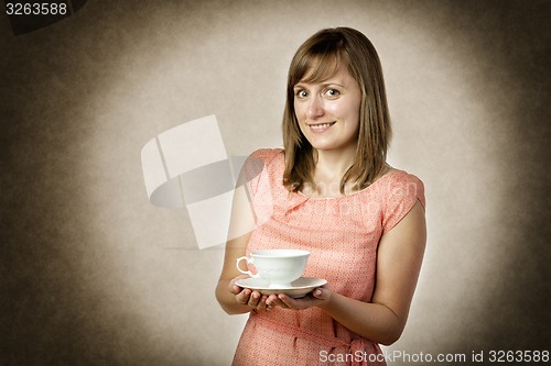 Image of Woman with tea