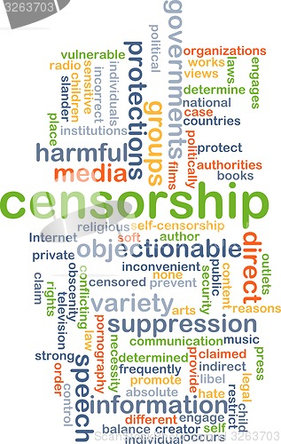 Image of Censorship background concept