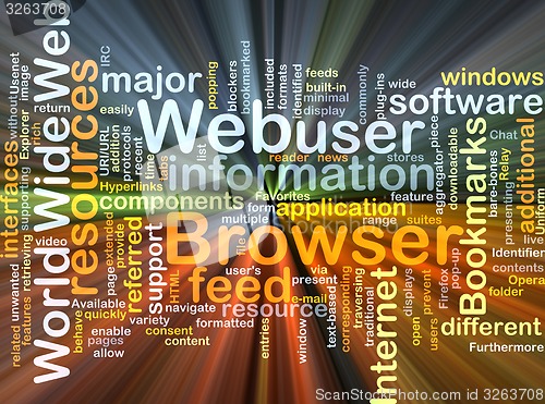 Image of Web browser background concept glowing