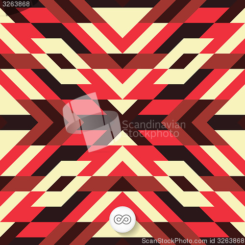 Image of Seamless mosaic pattern. Geometric background. 