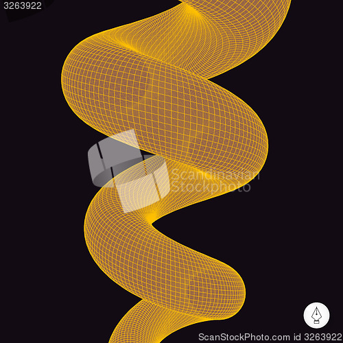 Image of Spiral. 3d vector illustration. 