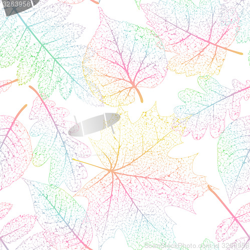 Image of Leaf seamless abstract background. EPS 10