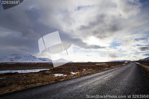 Image of Ring road in Iceland in spring