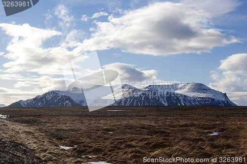 Image of Beautiful volcano landscape in Iceland