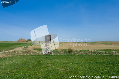 Image of Wooden Hunters High Seat, hunting tower