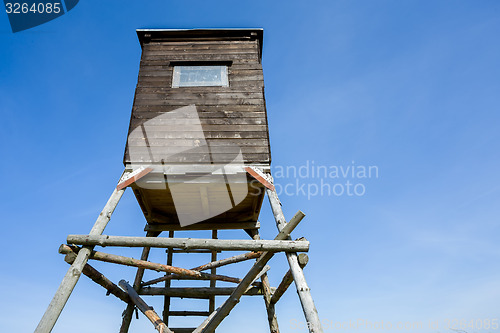 Image of Wooden Hunters High Seat, hunting tower