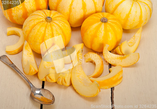 Image of fresh yellow pumpkin