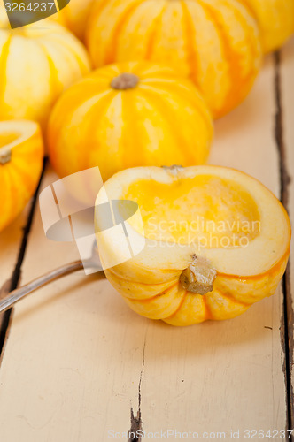 Image of fresh yellow pumpkin