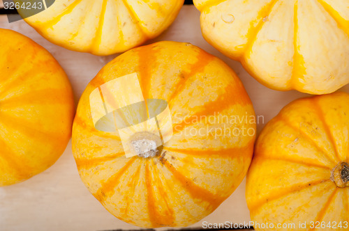 Image of fresh yellow pumpkin