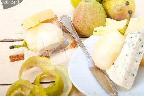 Image of cheese and pears