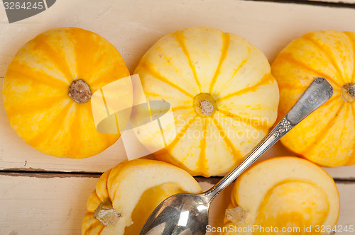 Image of fresh yellow pumpkin