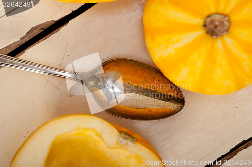 Image of fresh yellow pumpkin