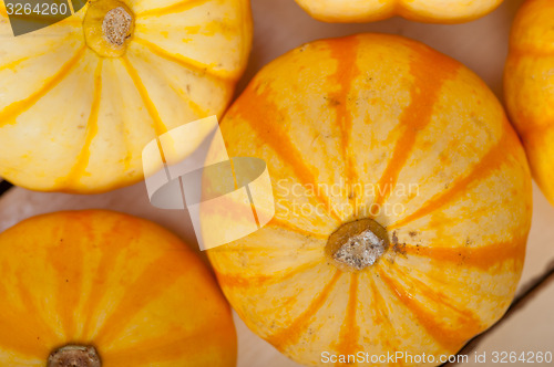 Image of fresh yellow pumpkin