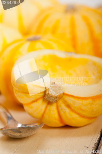 Image of fresh yellow pumpkin