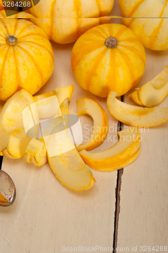 Image of fresh yellow pumpkin