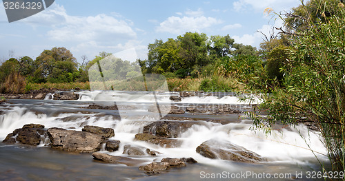 Image of Famous Popa falls in Caprivi, North Namibia