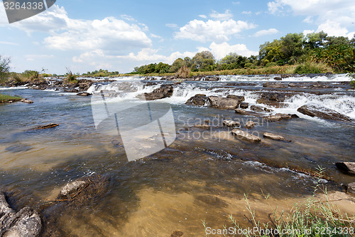 Image of Famous Popa falls in Caprivi, North Namibia