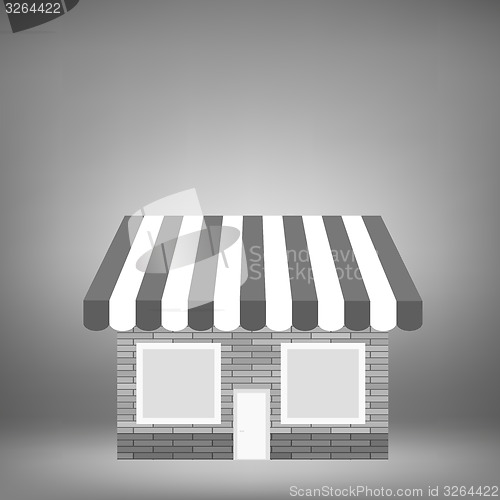 Image of Grey Shop Icon