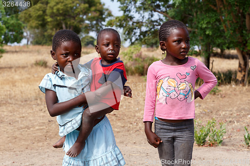 Image of Dirty and poor Namibian childrens