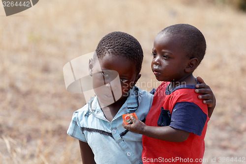 Image of Dirty and poor Namibian childrens