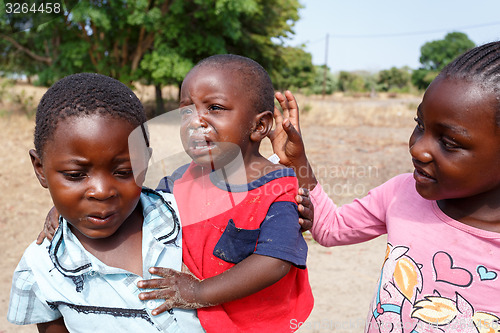 Image of Dirty and poor Namibian childrens