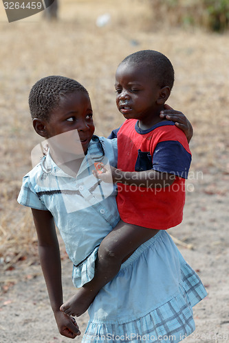 Image of Dirty and poor Namibian childrens