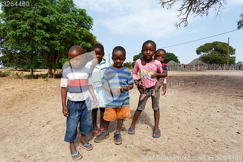 Image of Dirty and poor Namibian childrens