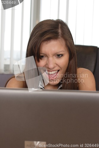 Image of Businesswoman with laptop