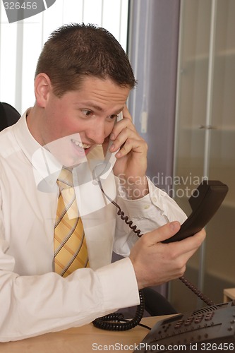 Image of Businessman on phone