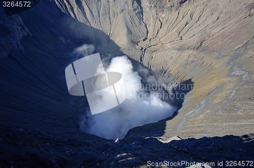 Image of Crater of the Bromo volcano in Indonesia