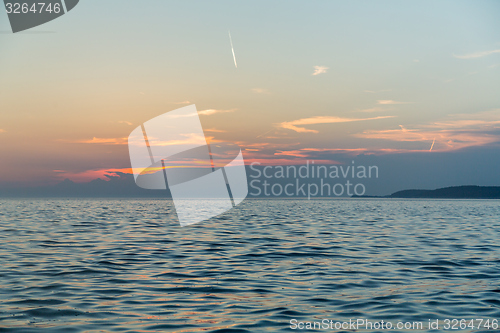 Image of Coastline with horizon and sky