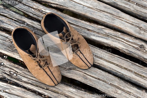 Image of Pair of hiking shoes