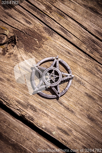 Image of Pentagram closeup photo